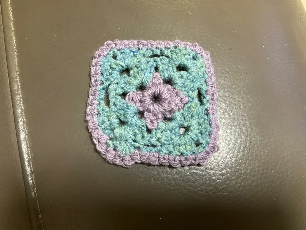 First granny square…