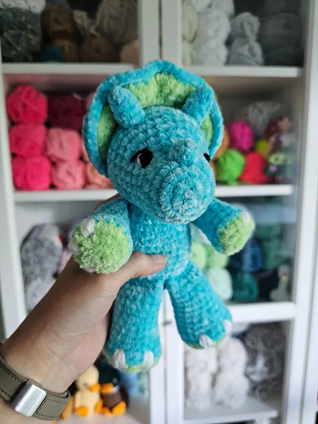 Plush Mini Tanner the Triceratops 💙