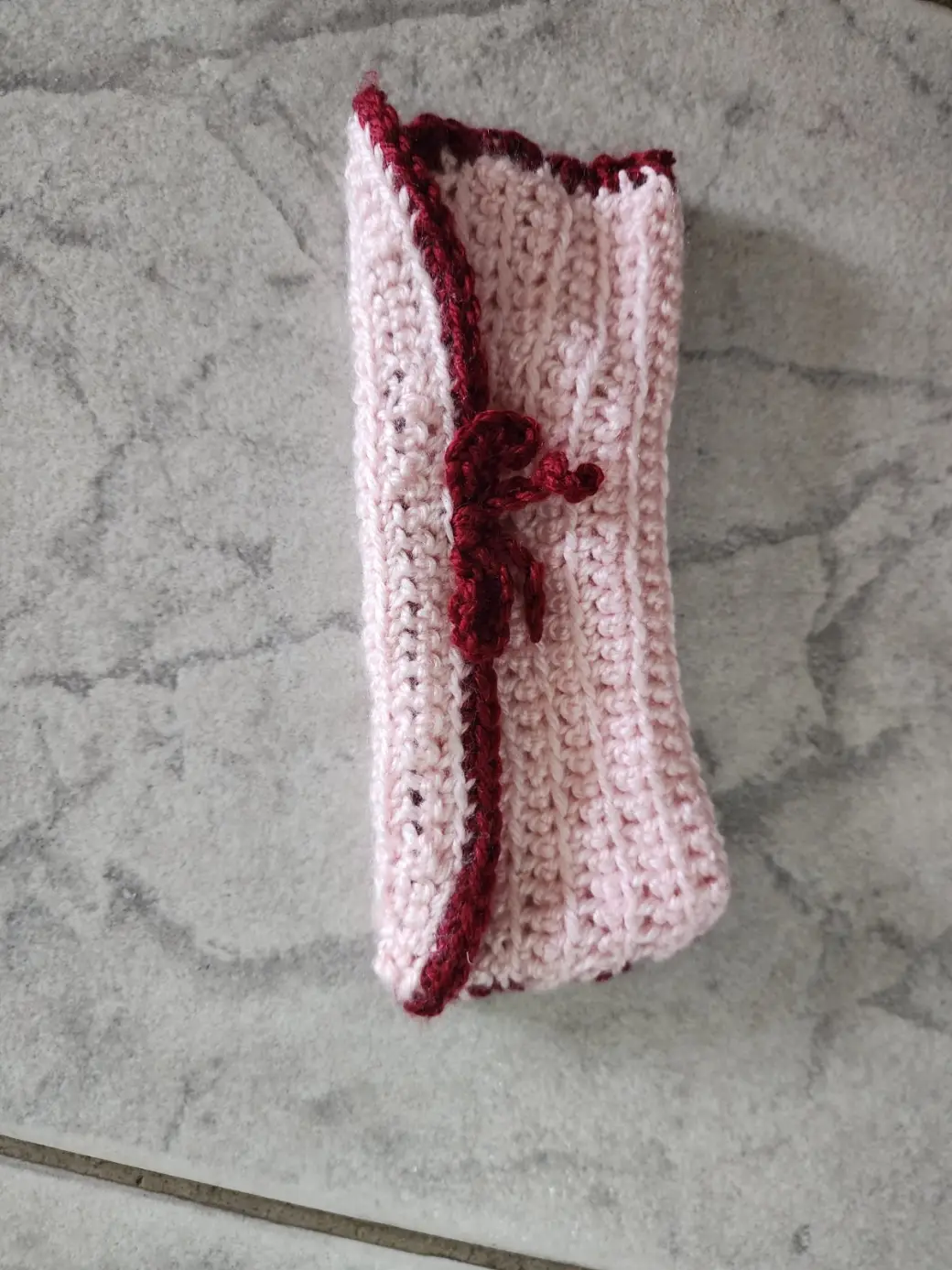 Crochet Pouch with a Bow