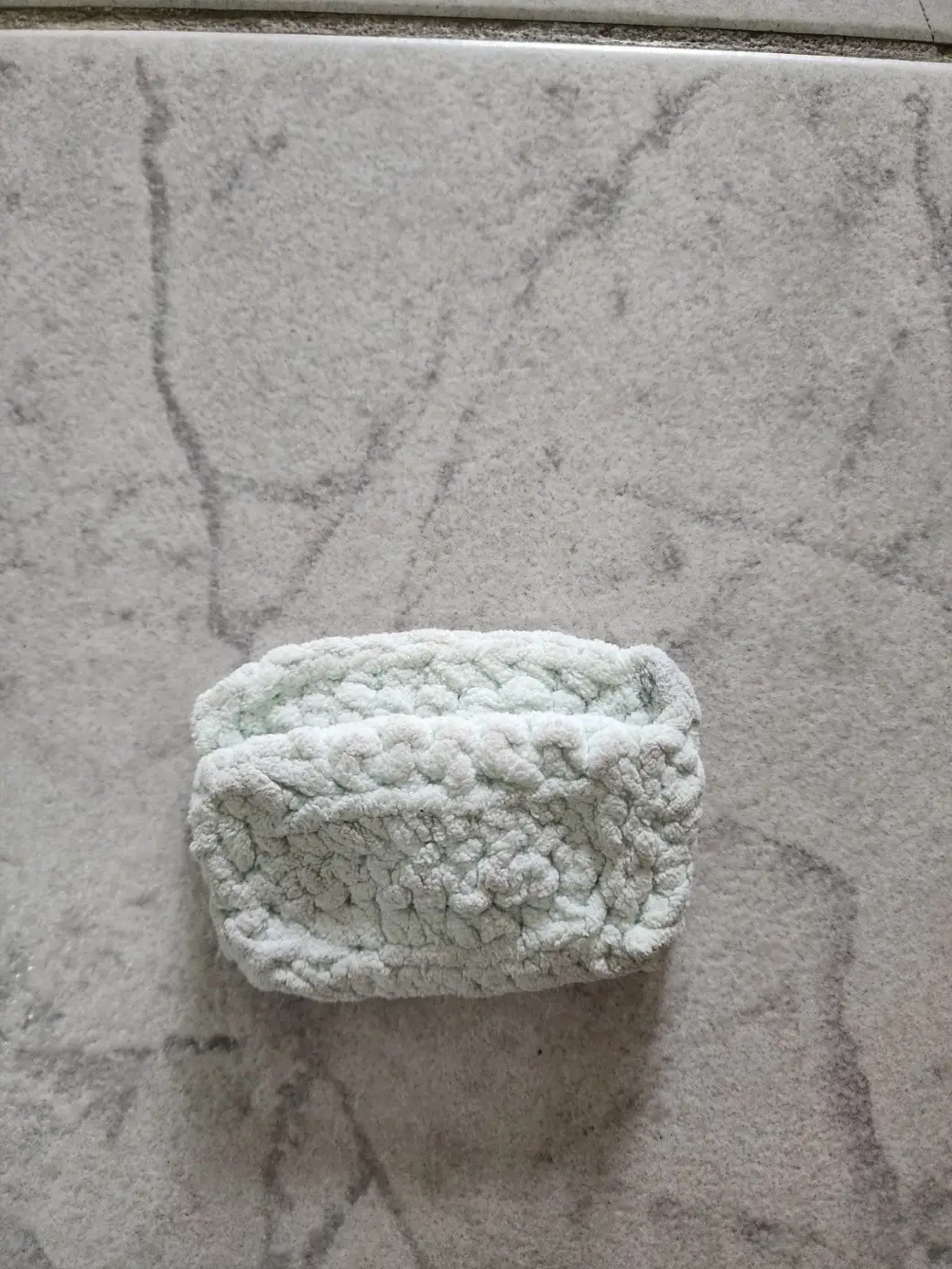 Crochet Chenille Card Pouch